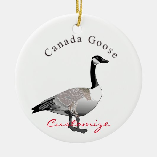 Canada Goose Gander Thunder_Cove Keramisch Ornament (Voorkant)