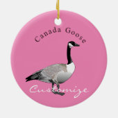 Canada Goose Gander Thunder_Cove Keramisch Ornament (Achterkant)