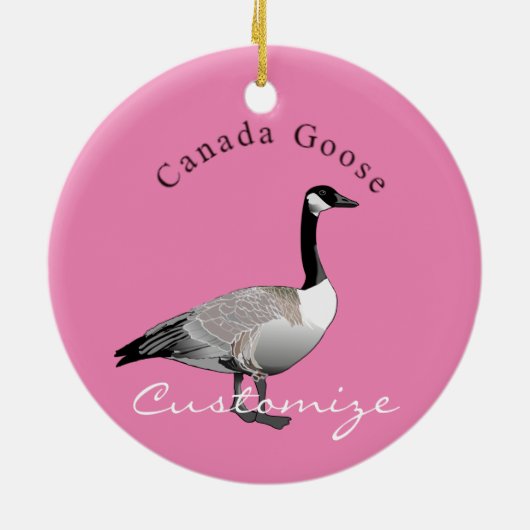 Canada Goose Gander Thunder_Cove Keramisch Ornament (Achterkant)