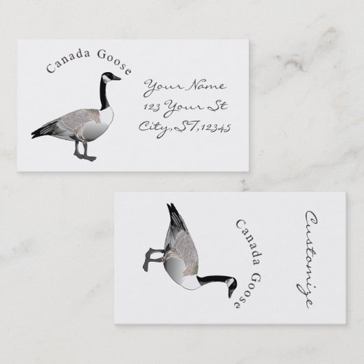 Canada Goose Gander Thunder_Cove Visitekaartje (Voorkant / Achterkant)