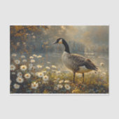 Canada Goose Golden Hour Wildflower Decoupage Tissuepapier (Voorkant)