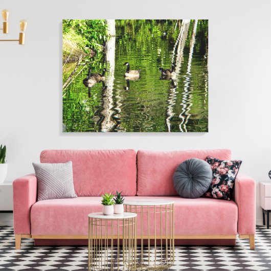 (Canada) Goose Green Canvas Afdruk (Insitu (Woonkamer))