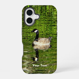 (Canada) Goose Green iPhone 16 Hoesje
