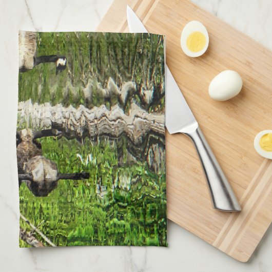 (Canada) Goose Green Theedoek (Quarter Fold)