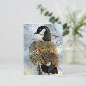 Canada Goose Grunge Briefkaart (Staand voorkant)