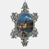 CANADA GOOSE IN DE HANDEL TIN SNEEUWVLOK ORNAMENT (Links)