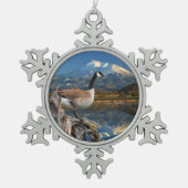 CANADA GOOSE IN DE HANDEL TIN SNEEUWVLOK ORNAMENT (Voorkant)
