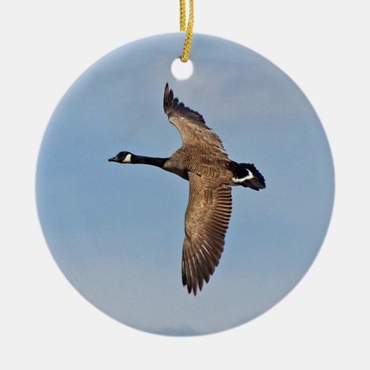 Canada Goose in vlucht Keramisch Ornament (Voorkant)