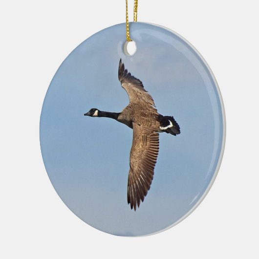 Canada Goose in vlucht Keramisch Ornament (Links)