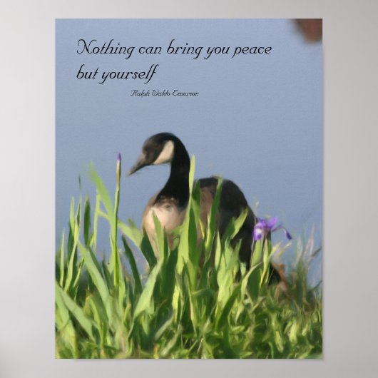 Canada Goose Inner Peace Inspirerend Quote Poster (Voorkant)