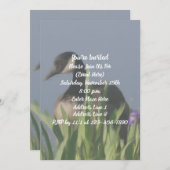 Canada Goose Iris Art Natuur Party Kaart (Voorkant / Achterkant)