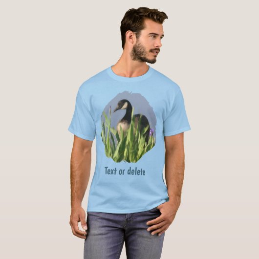Canada Goose Irises Animal Art Personalized T-shirt (Voorkant volledig)