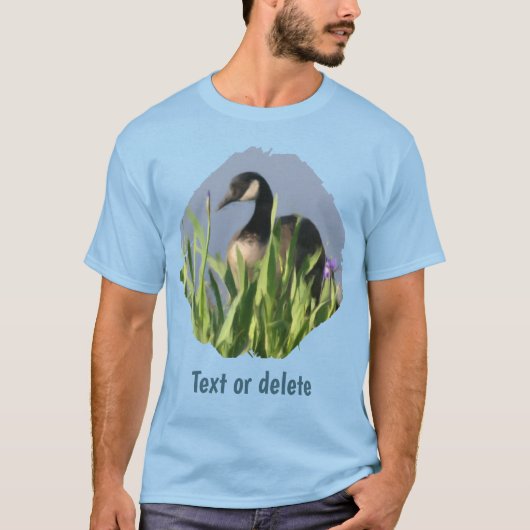 Canada Goose Irises Animal Art Personalized T-shirt (Voorkant)