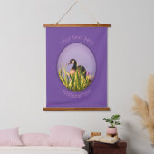Canada Goose Irises Natuur Art Persoonlijk Hangend Wandkleed (Slaapkamer)