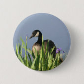 Canada Goose Ises Animal Art Button (Voorkant)