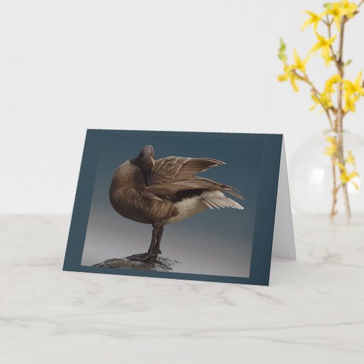 Canada Goose Kaarten Canada Gese Wenskaarten (Gele Bloem)