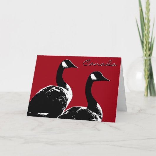 Canada Goose Kaarten Canada Gese Wenskaarten (Voorkant)