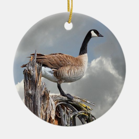 CANADA GOOSE KERAMISCH ORNAMENT (Voorkant)