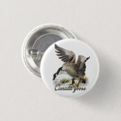 Canada Goose, Kunst Ronde Button 3,2 Cm (Voorkant /achterkant)