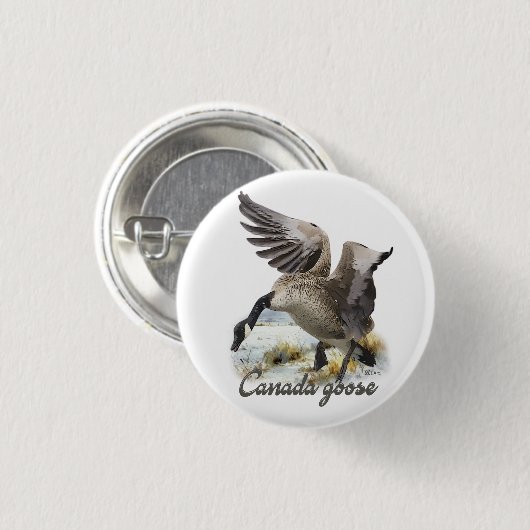 Canada Goose, Kunst Ronde Button 3,2 Cm (Voorkant /achterkant)