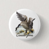 Canada Goose, Kunst Ronde Button 3,2 Cm (Voorkant)