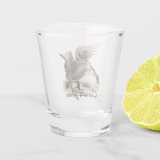 Canada Goose, Kunst Shot Glas (Achterkant)