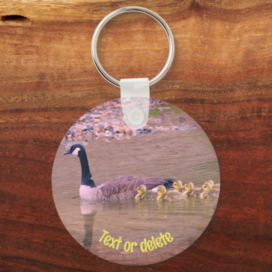 Canada Goose Ma Babies Natuur - Speciaal gepersona Sleutelhanger (Voorkant)