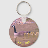 Canada Goose Ma Babies Natuur - Speciaal gepersona Sleutelhanger (Achterkant)