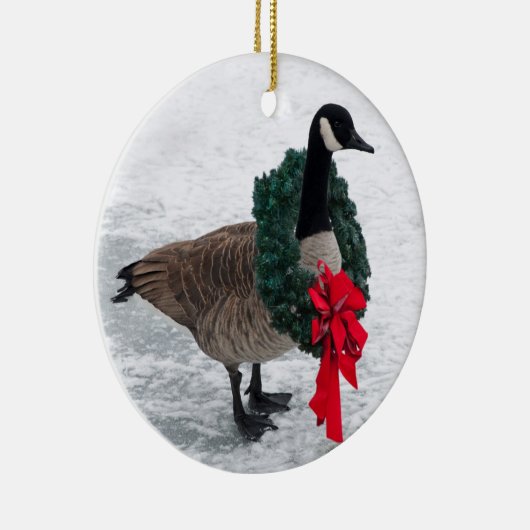 Canada Goose met Wreath ornament (Rechts)