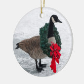 Canada Goose met Wreath ornament (Links)