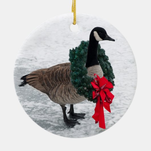 Canada Goose met Wreath ornament (Achterkant)