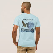 Canada Goose, Moon & Mountains Grappig T-shirt (Achterkant volledig)