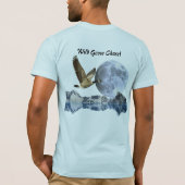 Canada Goose, Moon & Mountains Grappig T-shirt (Achterkant)