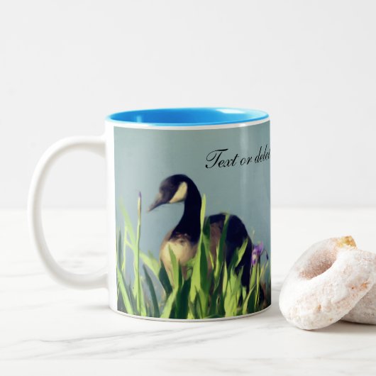 Canada Goose Natuur Art Specialized Tweekleurige Koffiemok (Met donut)