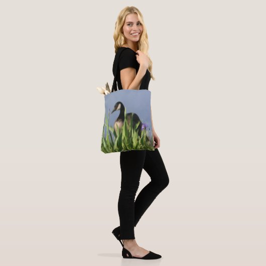 Canada Goose Natuur Painting Tote Bag (Op model)