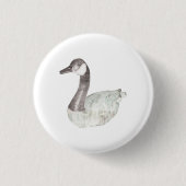 Canada Goose op een knop Ronde Button 3,2 Cm (Voorkant)
