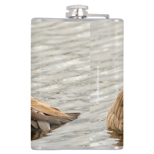 Canada Goose op het meer Heupfles (Achterkant)