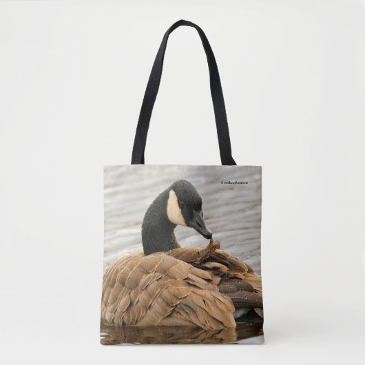 Canada Goose op het meer Tote Bag (Voorkant)