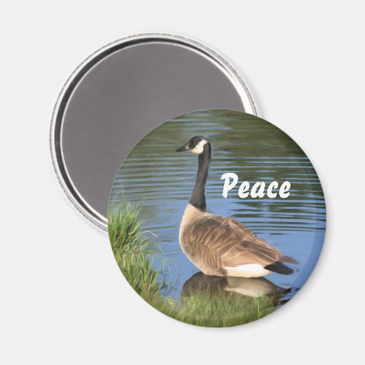 Canada Goose Peace Inspirerend Magnet (Voorkant / Achterkant)