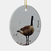 Canada Goose Photo Keramisch Ornament (Rechts)