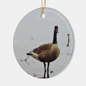 Canada Goose Photo Keramisch Ornament (Links)