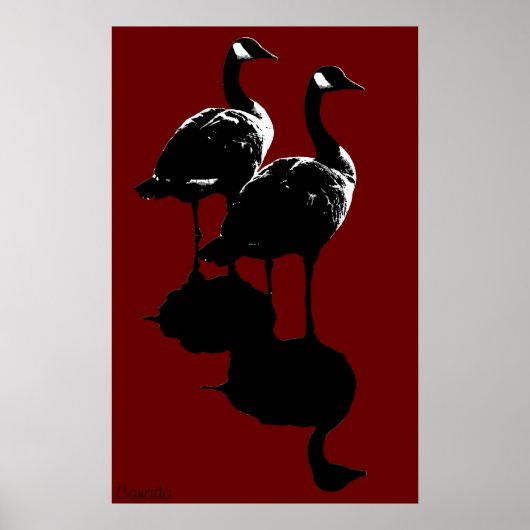 Canada Goose Poster Custom Canada Souvenir Poster (Voorkant)