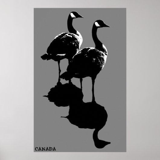 Canada Goose Poster Custom Canada Souvenir Poster (Voorkant)