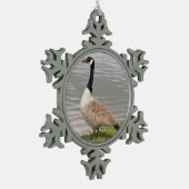 Canada Goose Tin Sneeuwvlok Ornament (Links)
