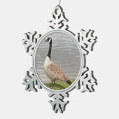 Canada Goose Tin Sneeuwvlok Ornament (Rechts)