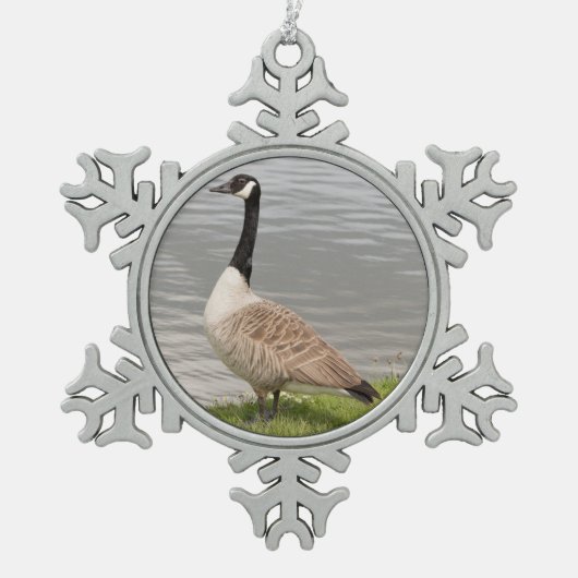 Canada Goose Tin Sneeuwvlok Ornament (Voorkant)
