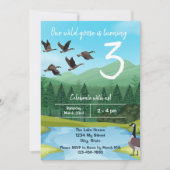 Canada Goose verjaardagsuitnodiging Kaart (Voorkant)