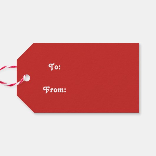 Canada Goose Wearing Santa Hat Holiday Cadeaulabel (Achterkant Horizontaal)