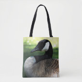 Canada Goose Wildlife Foto Tote Bag (Voorkant)