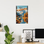 Canada Grizzly Beer Reisposter Poster (Thuiskantoor)